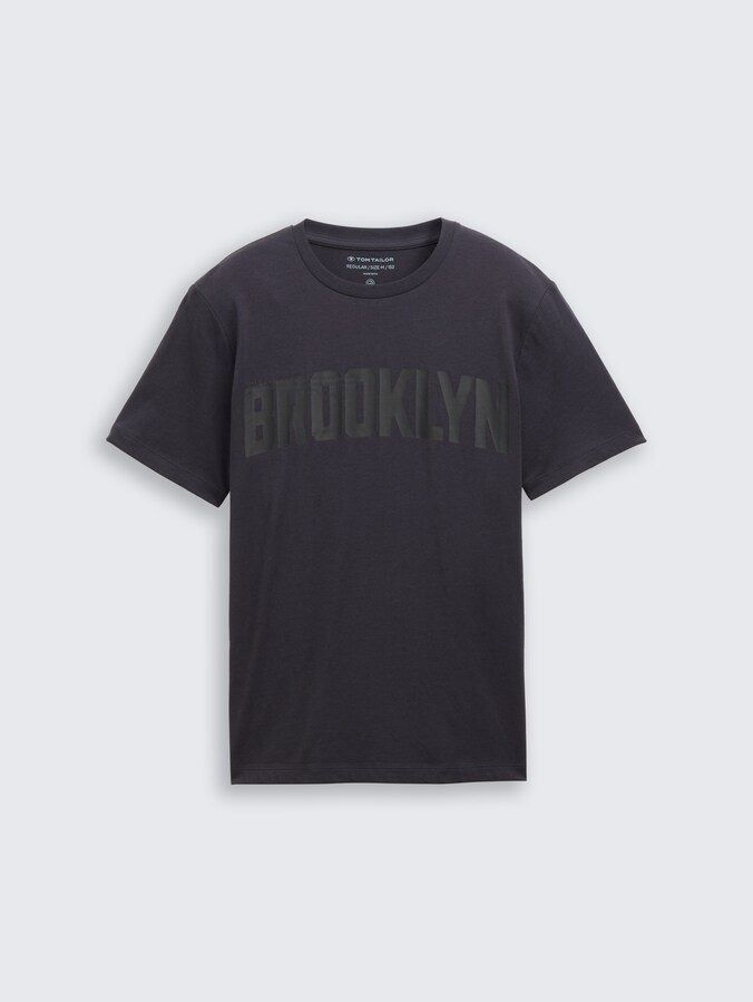 T-shirt met tekstopdruk door Teen Boys, coal grey