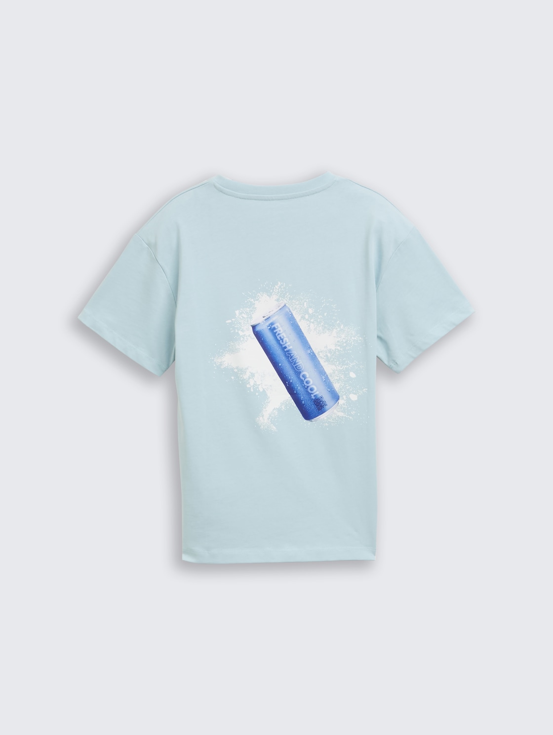 Oversize T-Shirt mit Rückenprint - ice blue