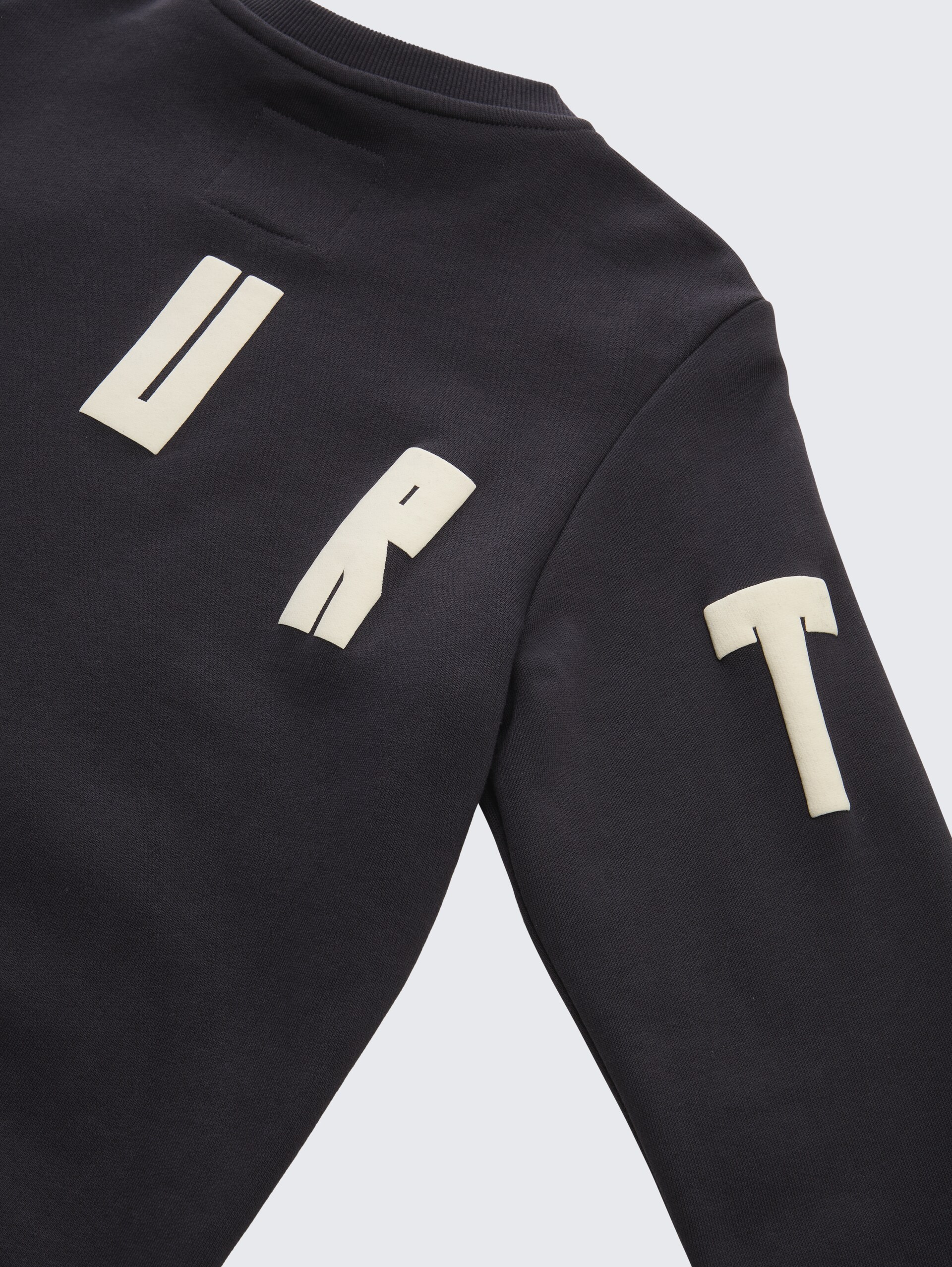 Sweatshirt mit Print - coal grey - Detail-Model-Ansicht