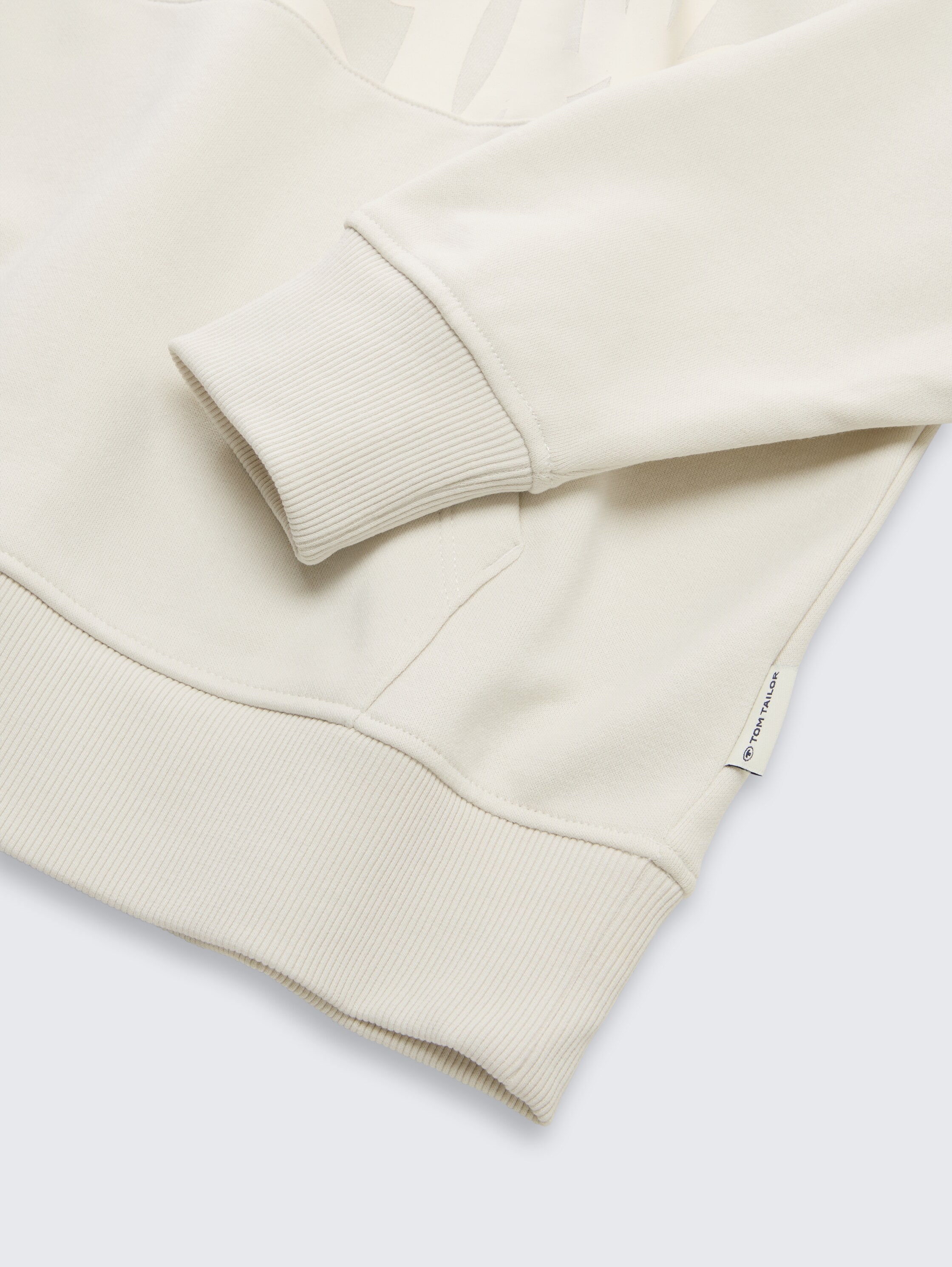 Oversize hoodie sweatshirt - greyish white - Detail model view