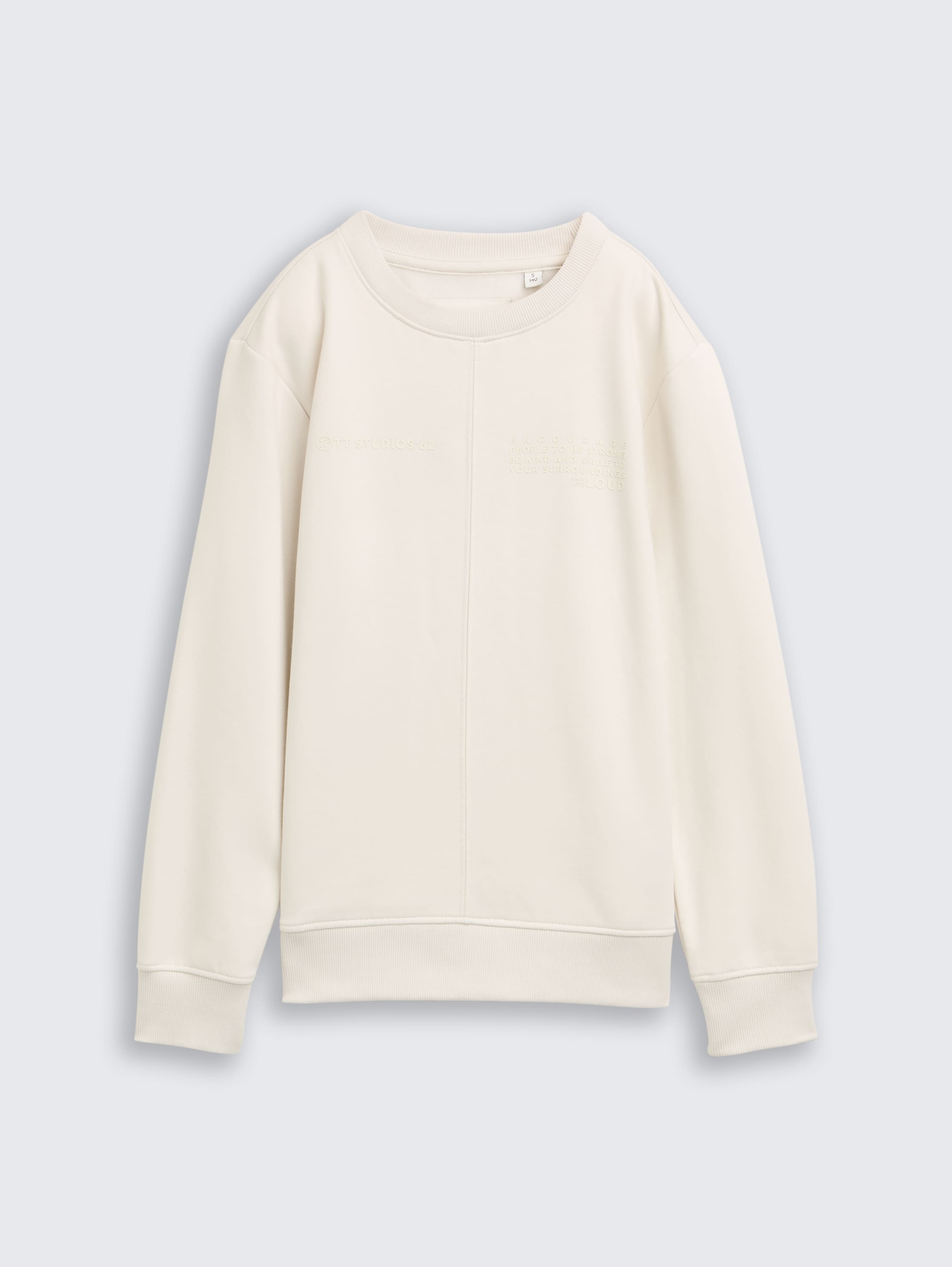 Basic sweatshirt - greyish white - Front product view
