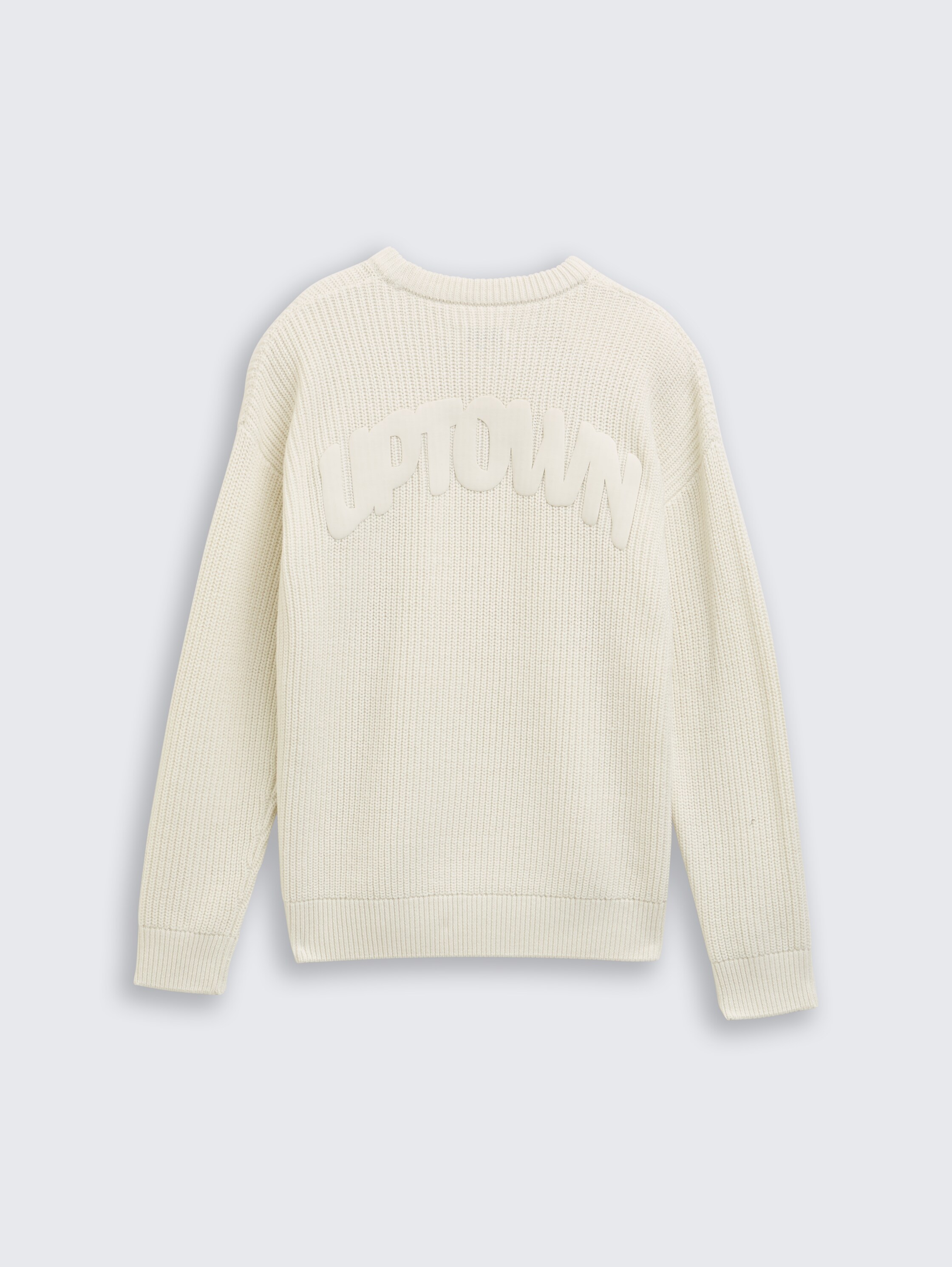 Gebreide trui met rugprint - greyish_white - 