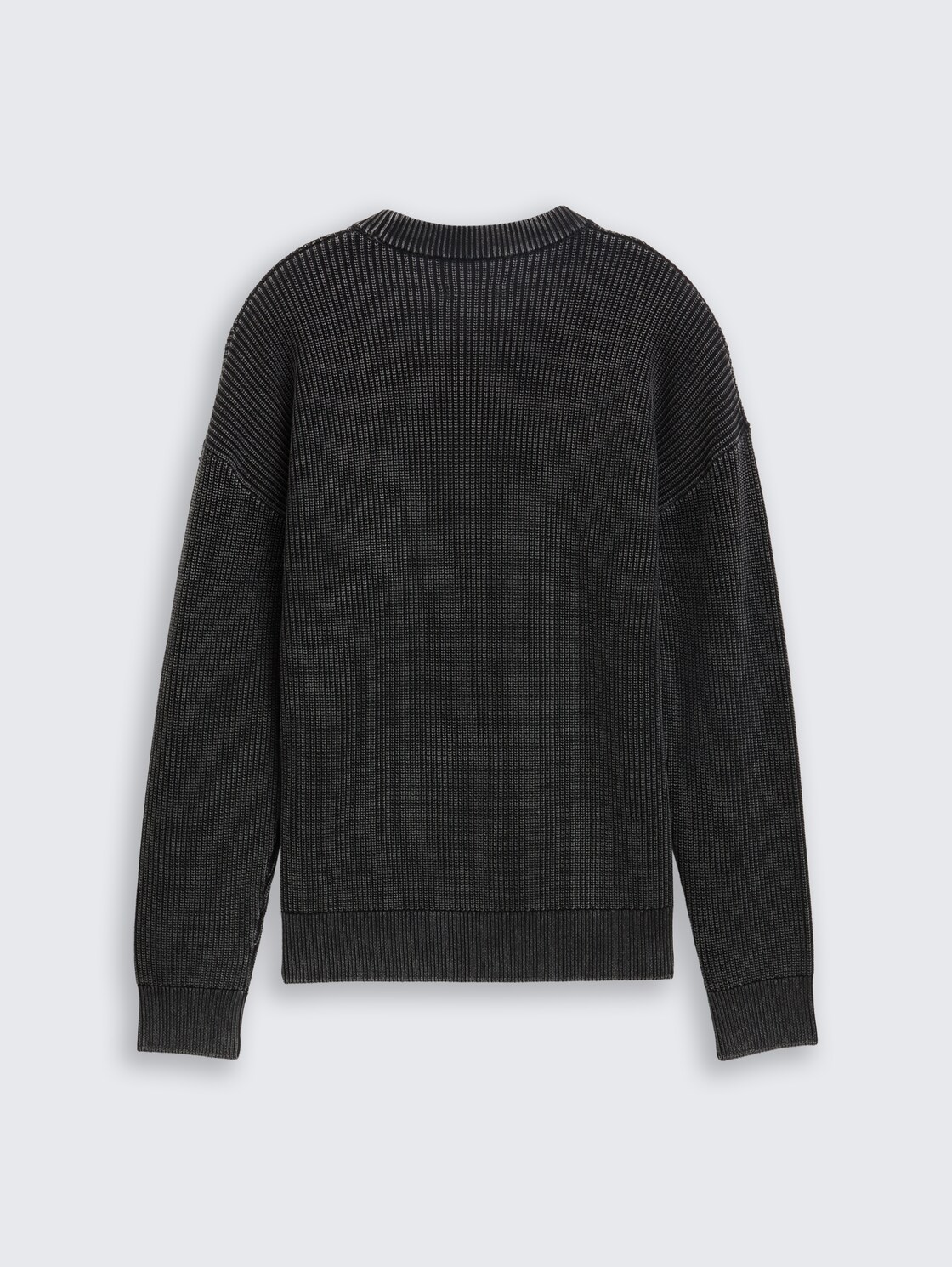 Strickpullover im Washed-Look - heavy black