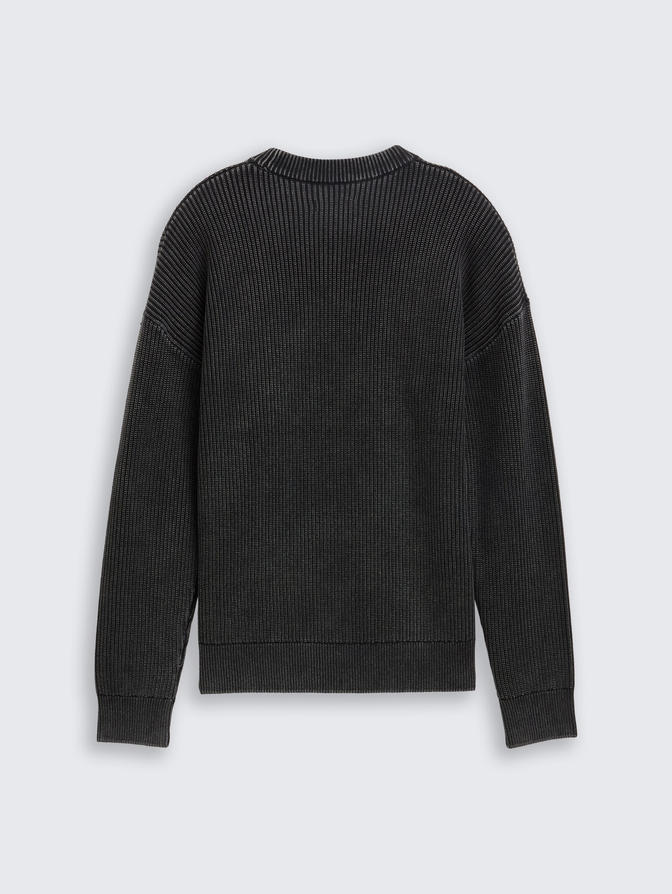 Knitted jumper in a washed look - heavy_black - 