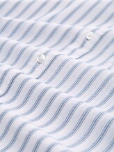 Regular Fit Hemd mit Streifenmuster - white blue stripe - Material-Ansicht