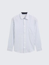Regular Fit Hemd mit Streifenmuster - white blue stripe - Vorder-Produkt-Ansicht