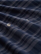 Regular Fit Hemd mit Karo-Muster - navy tonal check - Material-Ansicht