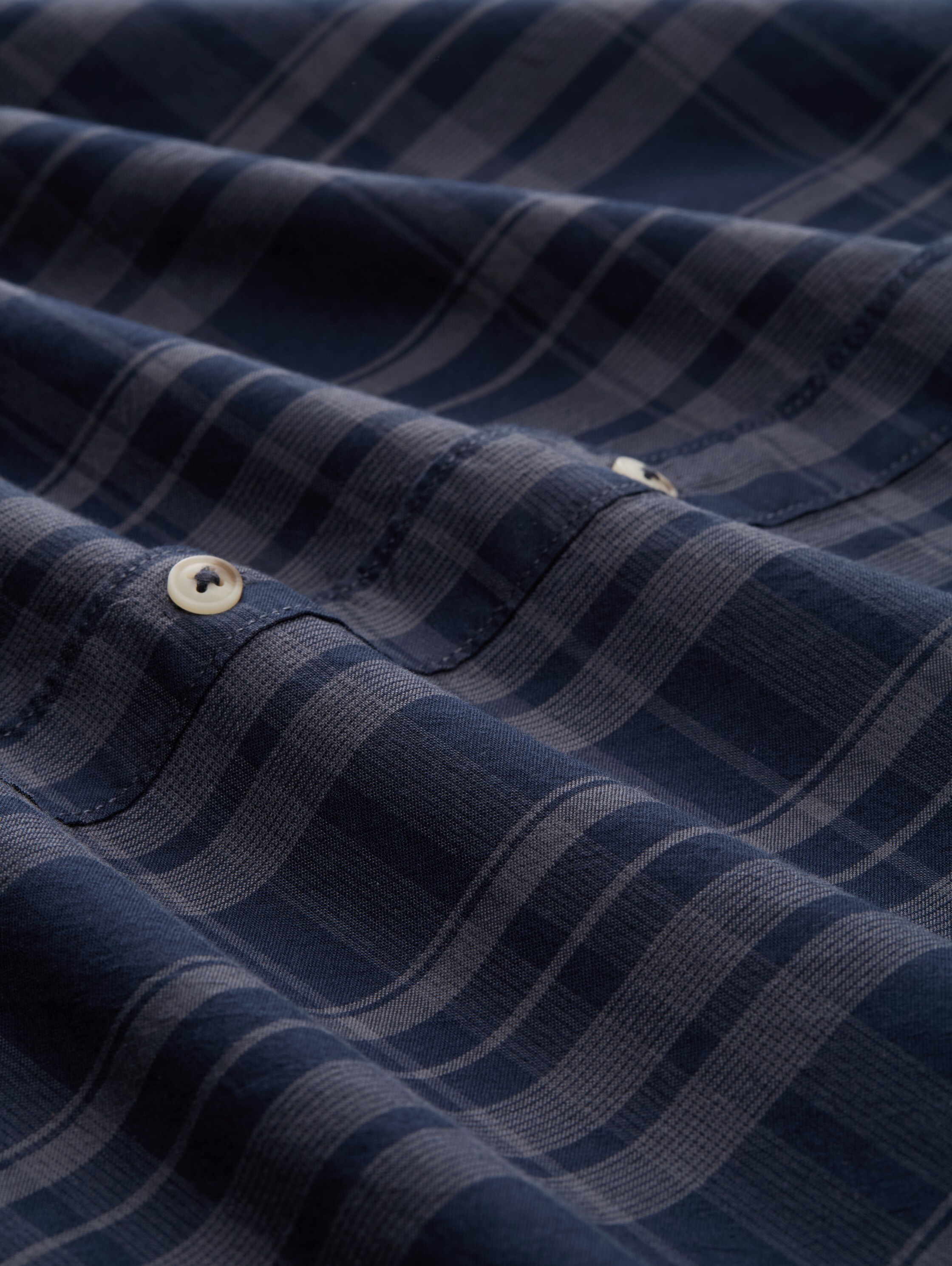 Regular fit overhemd met geruit patroon - navy_tonal_check - 