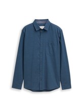 Ausgewählt, Regular Fit Hemd mit Brusttasche von Tom Tailor, blau