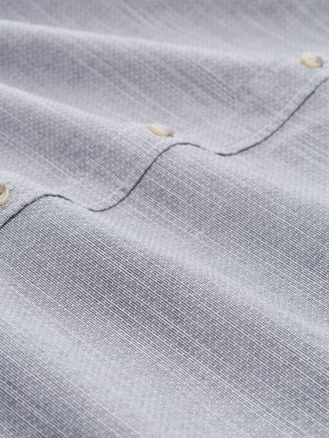 Regular Fit Hemd mit Brusttasche - navy horizontal structure - Material-Ansicht