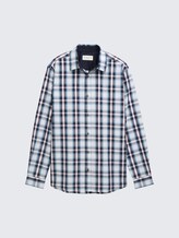 Regular Fit Hemd mit Karo-Muster - white blue shades check - Vorder-Produkt-Ansicht