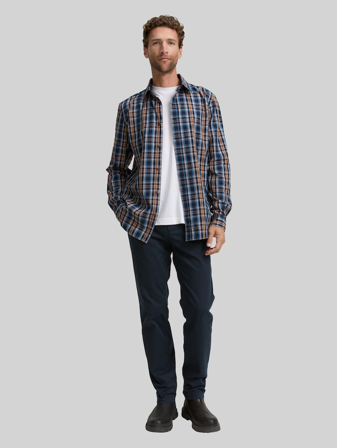 Regular Fit Hemd mit Karo-Muster von Men, navy blue shades check