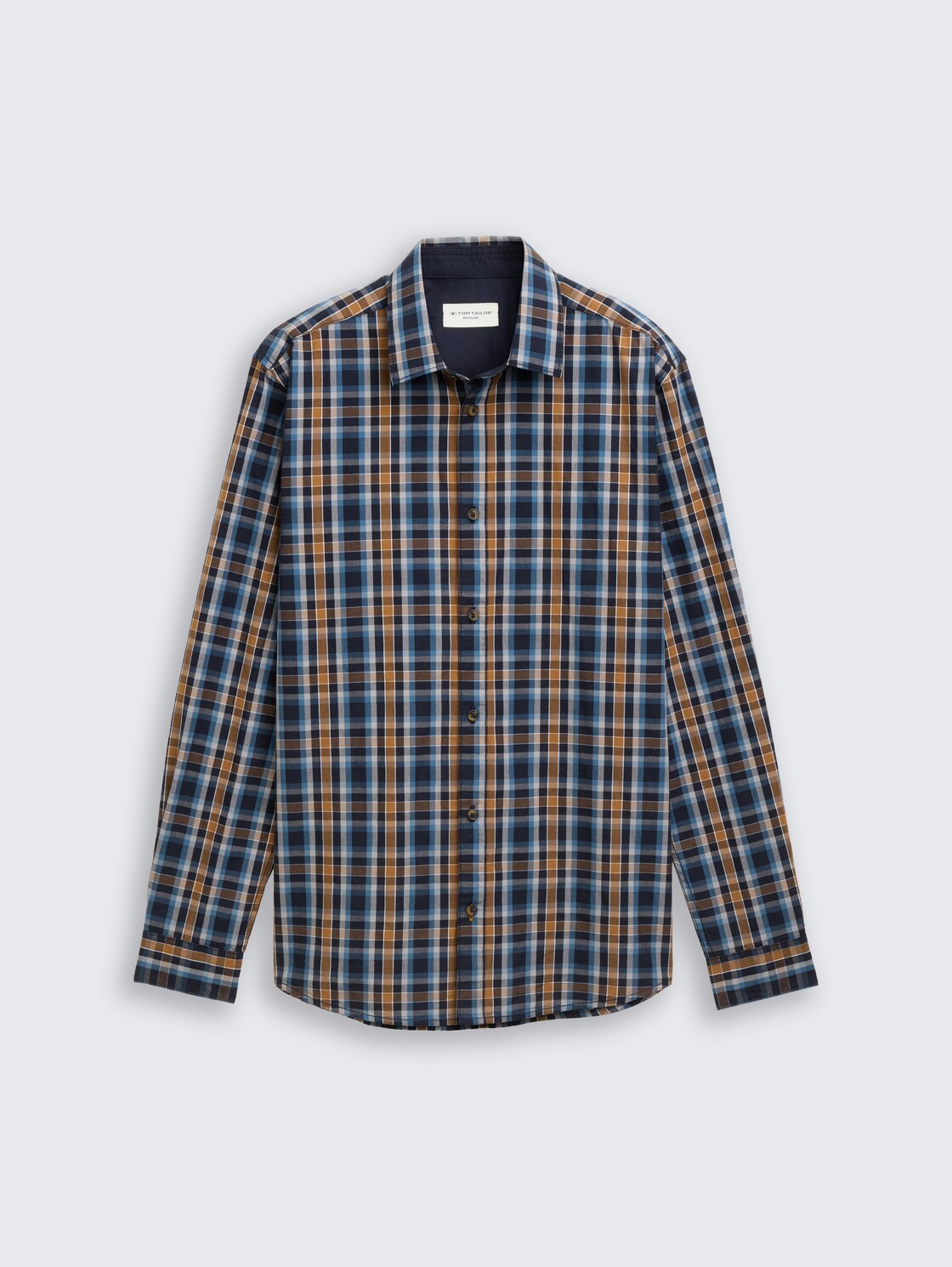 Regular Fit Hemd mit Karo-Muster - navy blue shades check - Vorder-Produkt-Ansicht