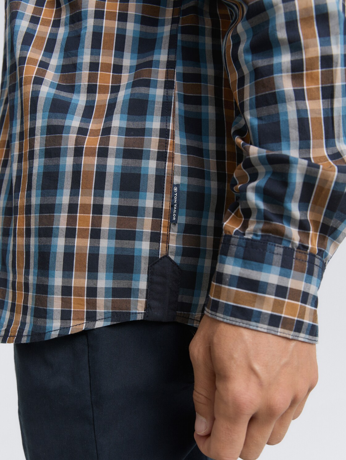 Regular Fit Hemd mit Karo-Muster - navy blue shades check - Detail-Model-Ansicht