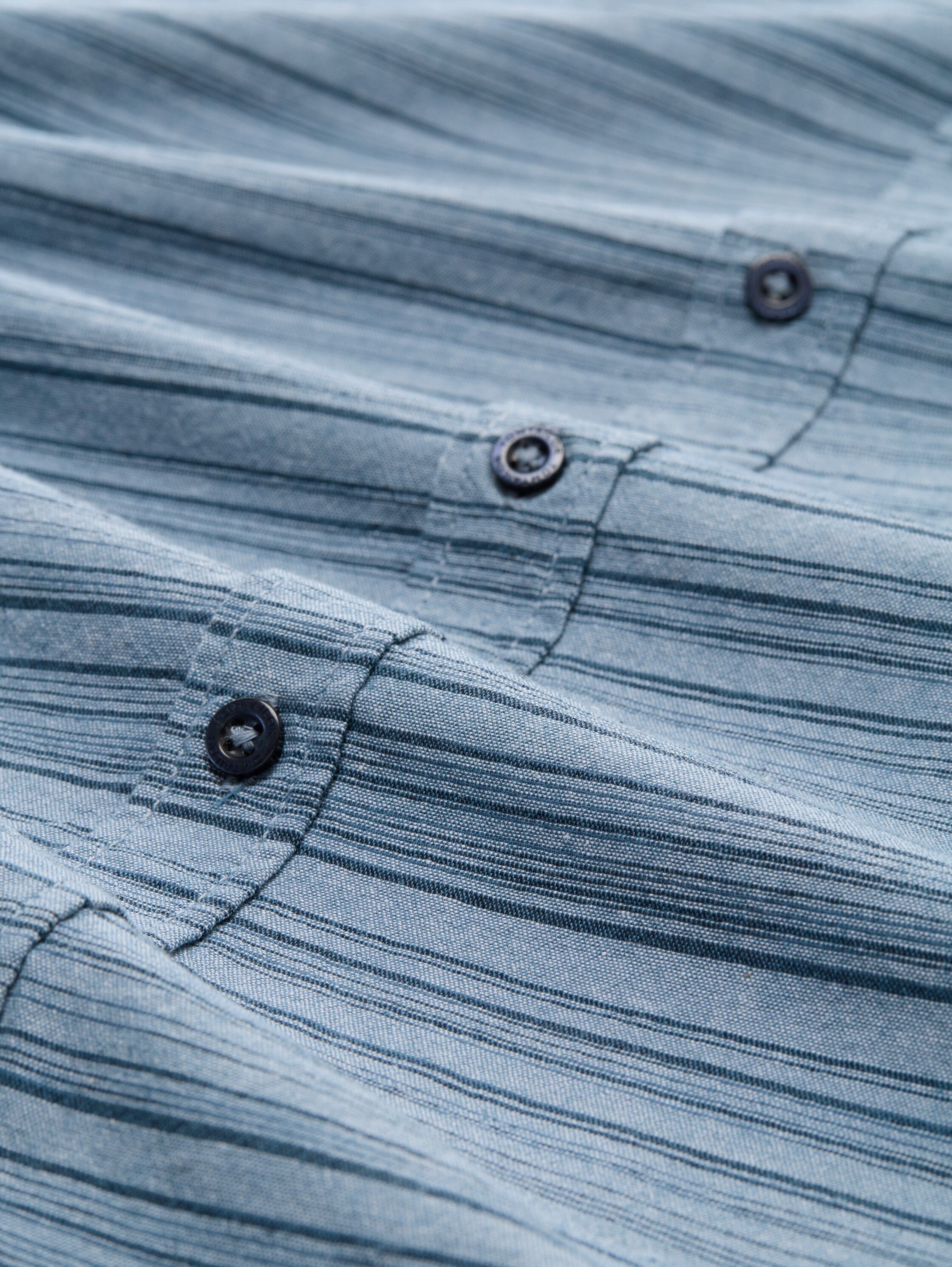 Regular Fit Hemd mit Streifenmuster - teal_blue_varied_cross_stripe - 