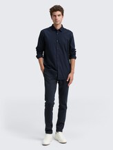 Chemise coupe classique stretch - sky captain blue - Vue de face du modèle