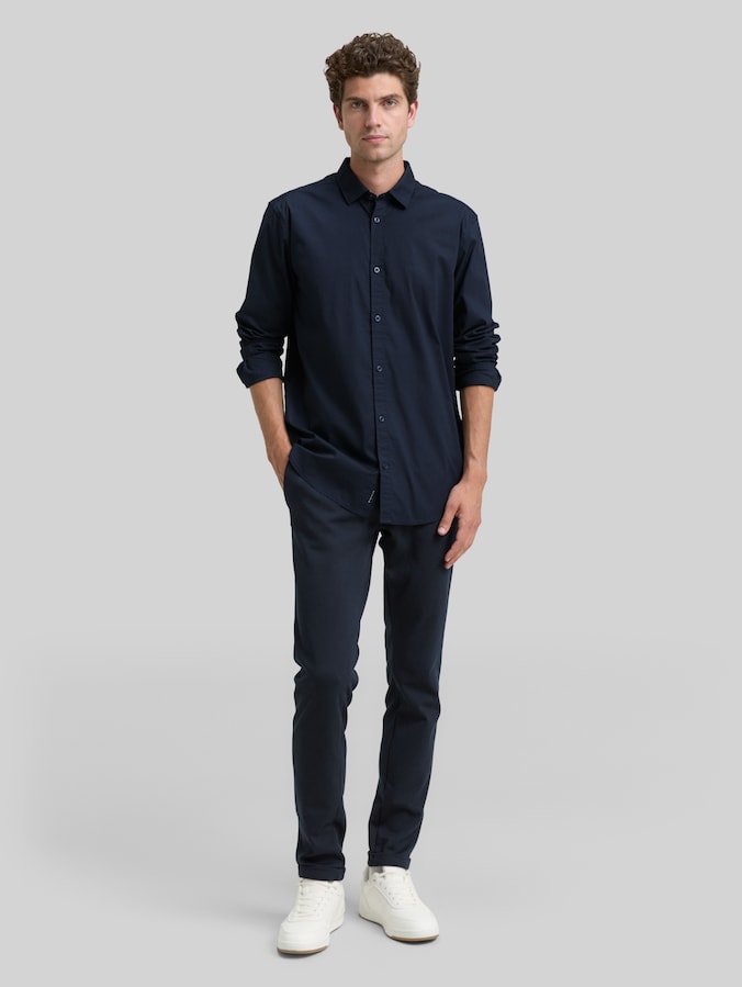Regular Fit Hemd mit Stretch von Men, sky captain blue