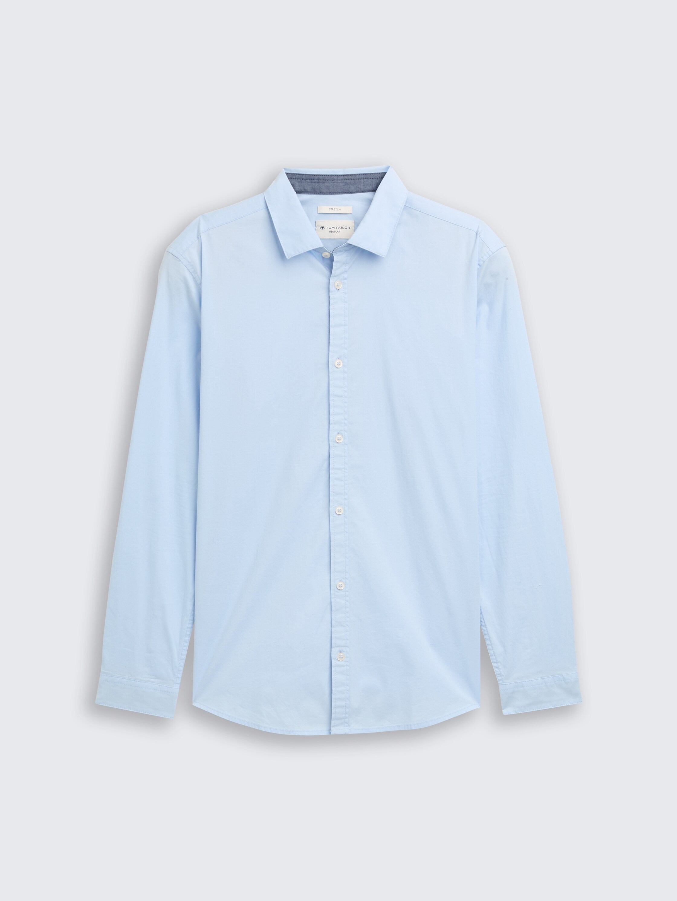 Regular fit overhemd met stretch - light_metal_blue - 