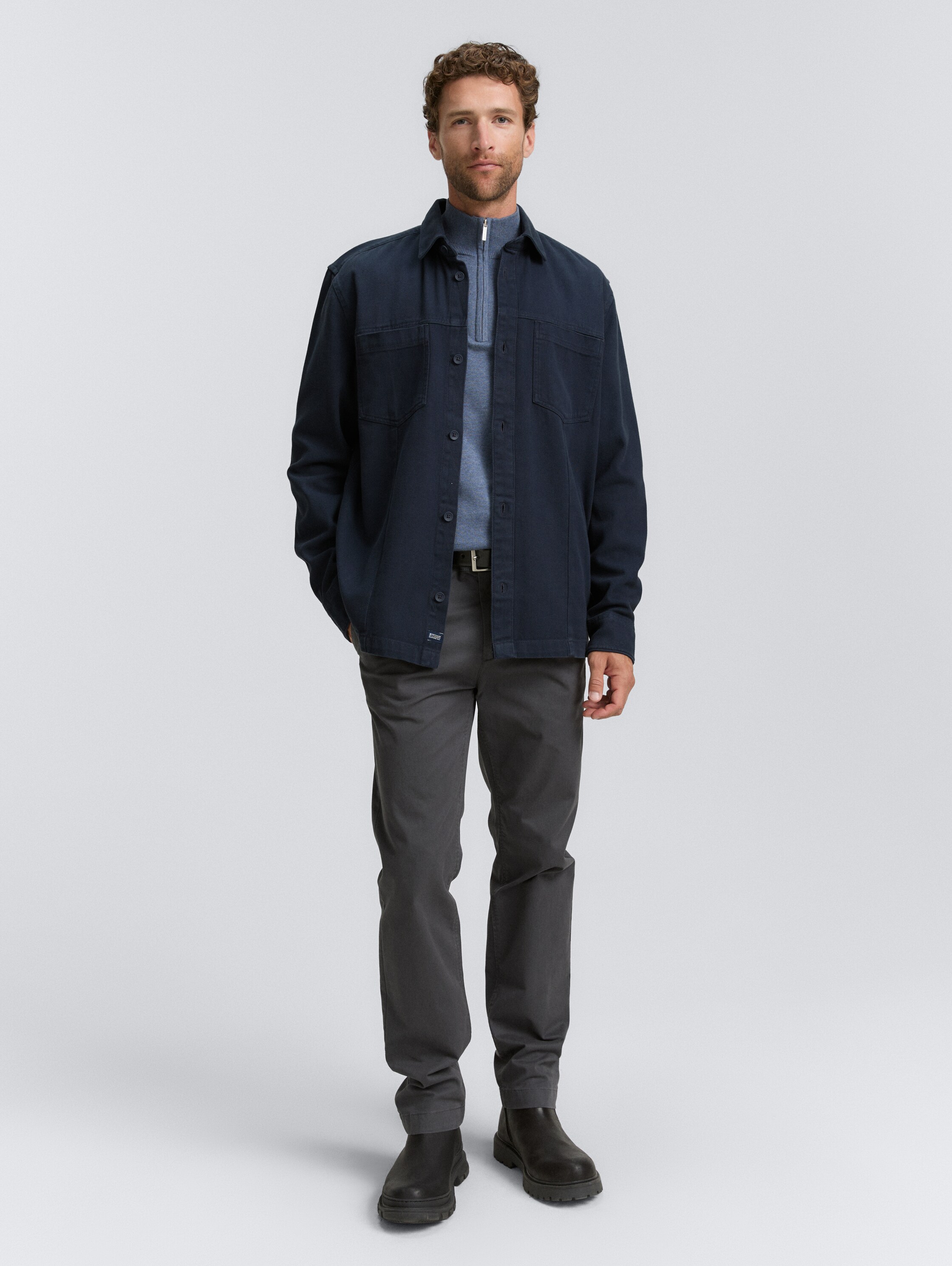 Overshirt mit Brusttaschen - sky_captain_blue_1 - 