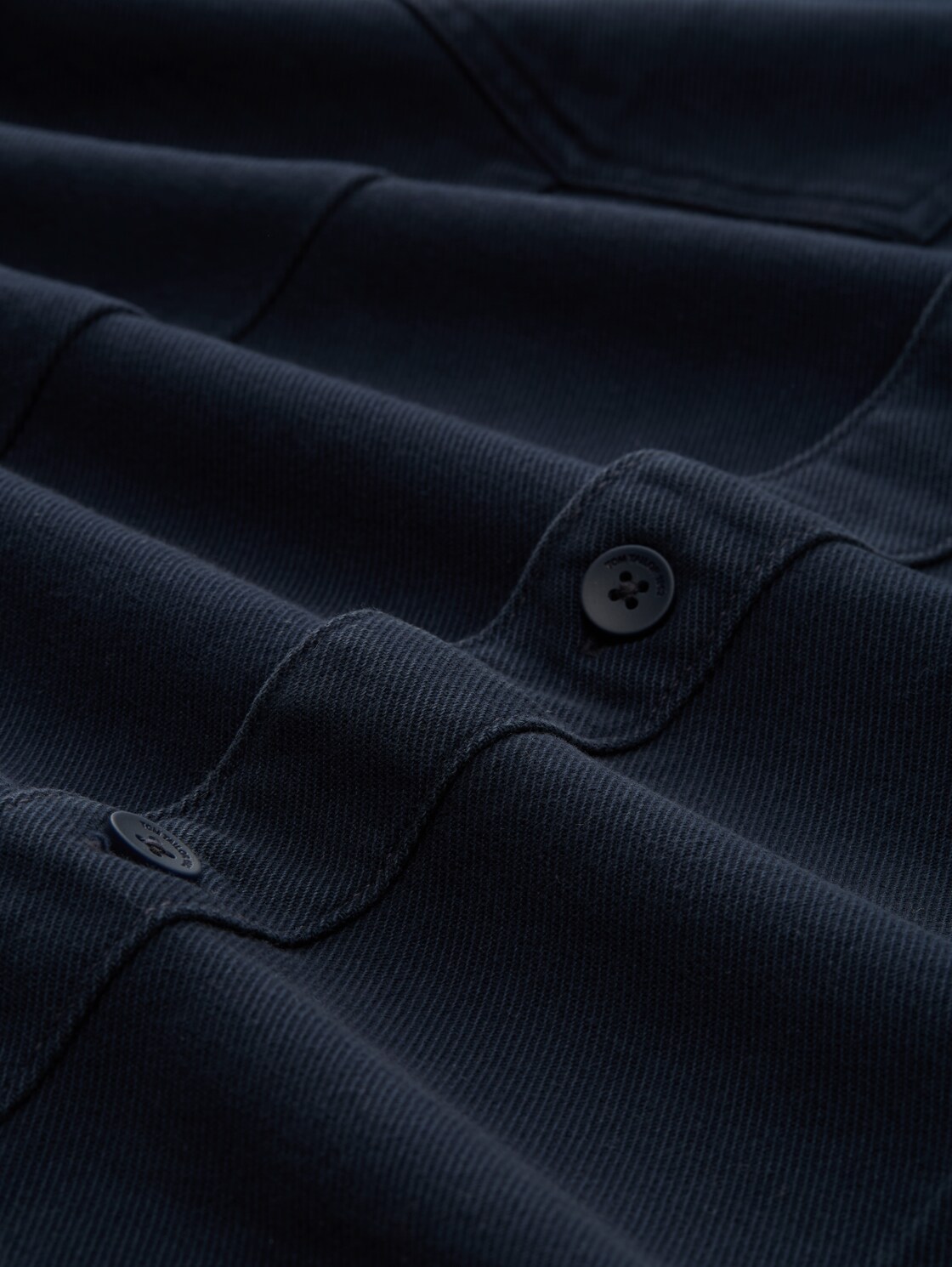 Overshirt mit Brusttaschen - sky captain blue - Material-Ansicht