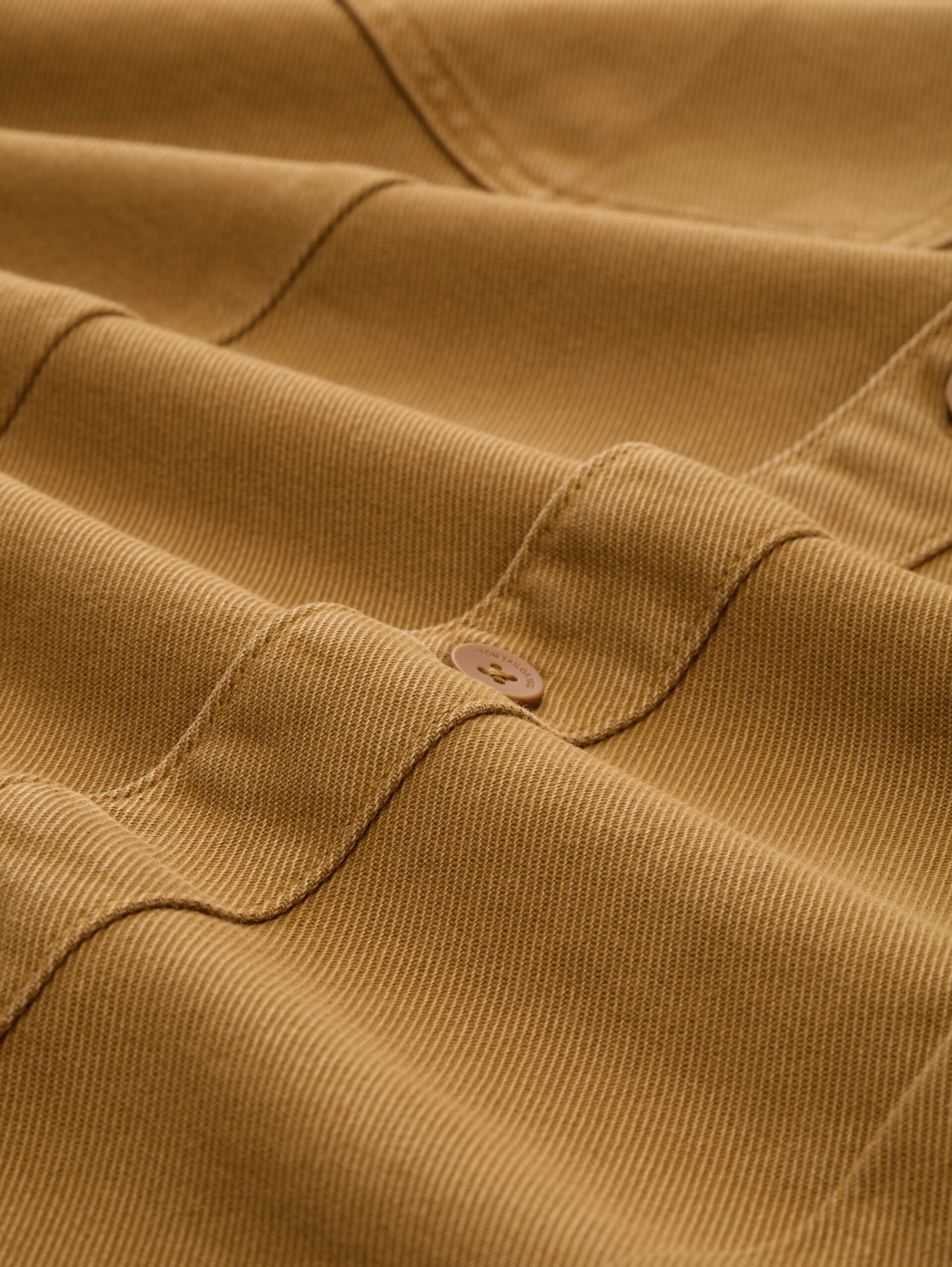 Overshirt with breast pockets - deep cognac - Material view
