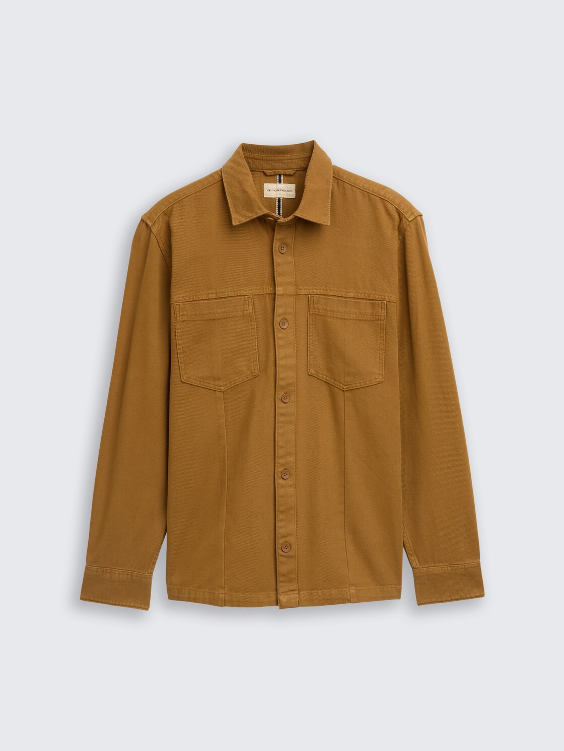 Overshirt mit Brusttaschen - deep cognac - Vorder-Produkt-Ansicht