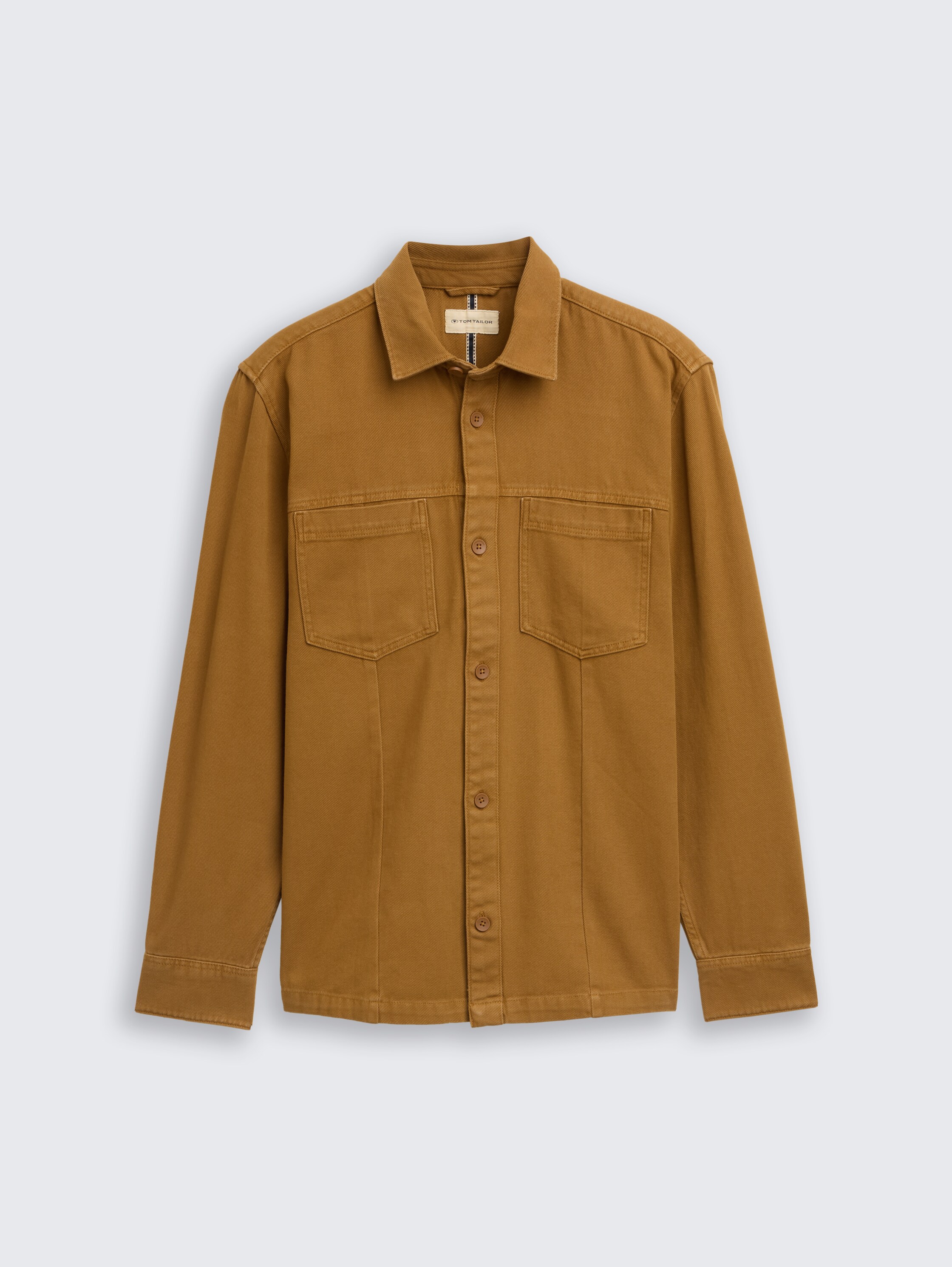 Overshirt with breast pockets - deep_cognac - 