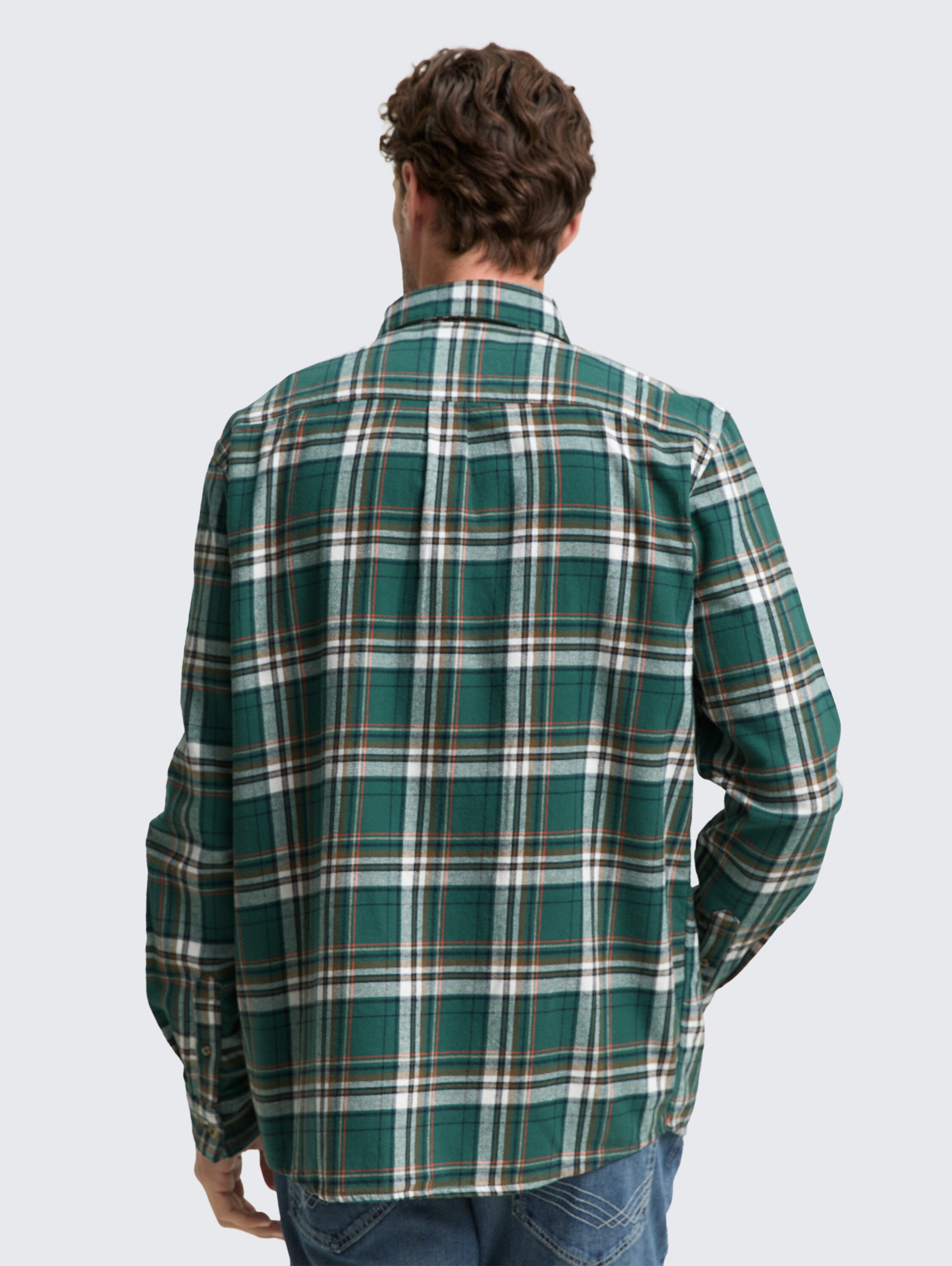 Comfort Fit Flanell-Hemd mit Karomuster - green_multicolor_check - 