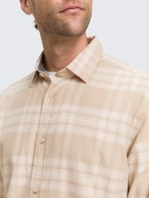 Regular Fit Hemd mit Logo-Stickerei - light cashmere tonal check - Detail-Model-Ansicht