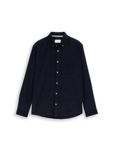 Nicht ausgewählt, Regular Fit Cordhemd mit Brusttasche von , blau