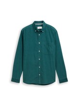 Ausgewählt, Regular Fit Cordhemd mit Brusttasche von Tom Tailor, grün