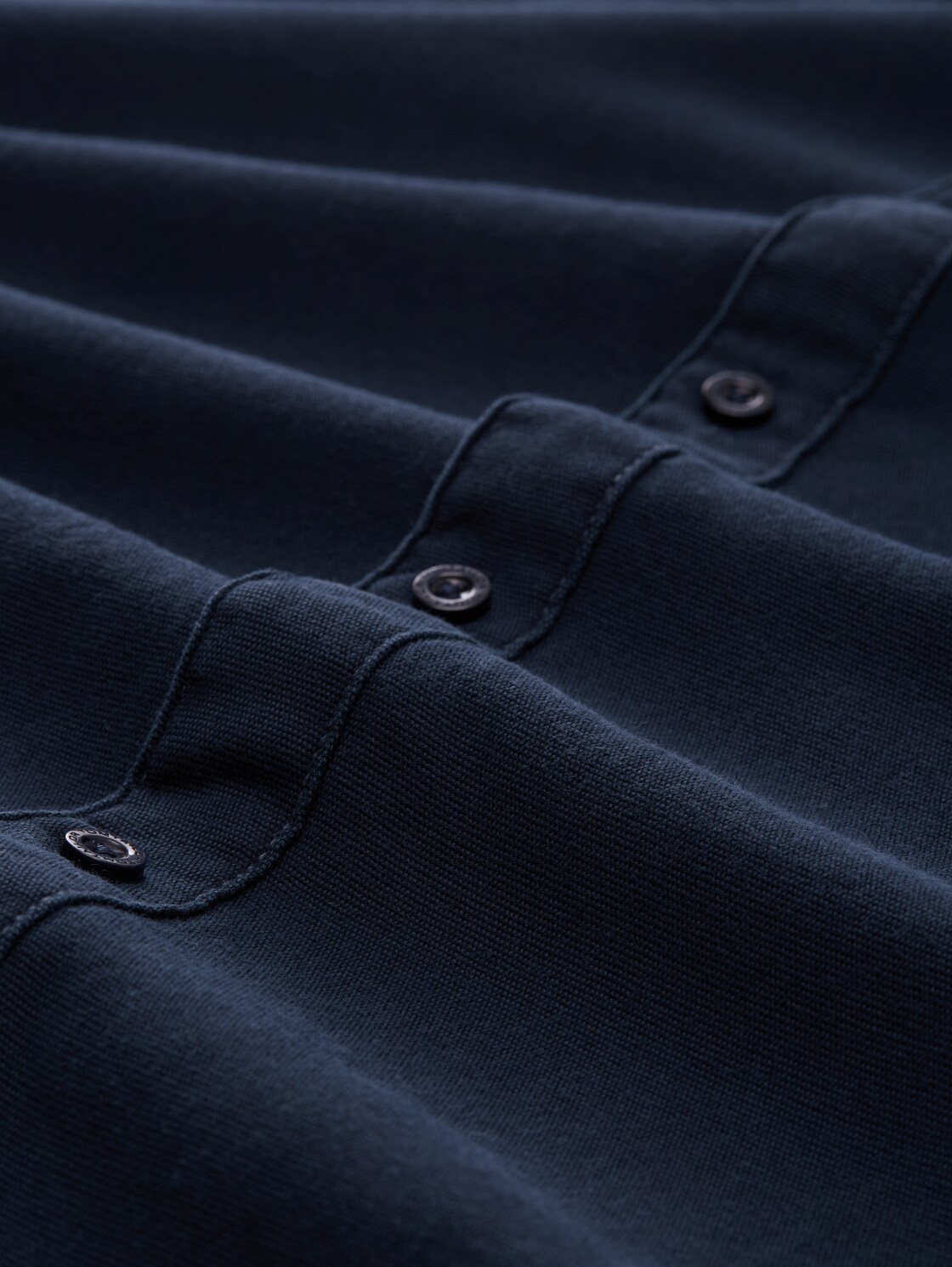 Regular Fit Hemd aus Baumwolle - sky captain blue - Material-Ansicht