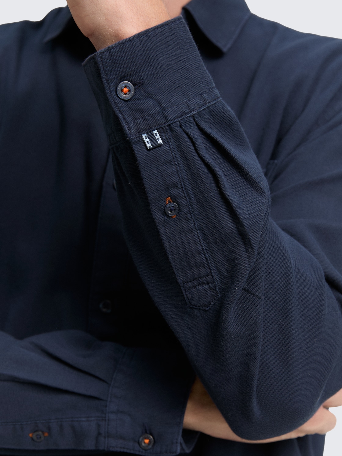 Regular Fit Hemd aus Baumwolle - sky captain blue - Detail-Model-Ansicht