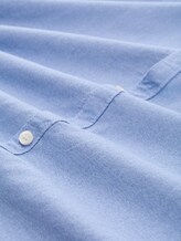 Regular fit shirt with breast pocket - dreamy blue fine structure - Material view