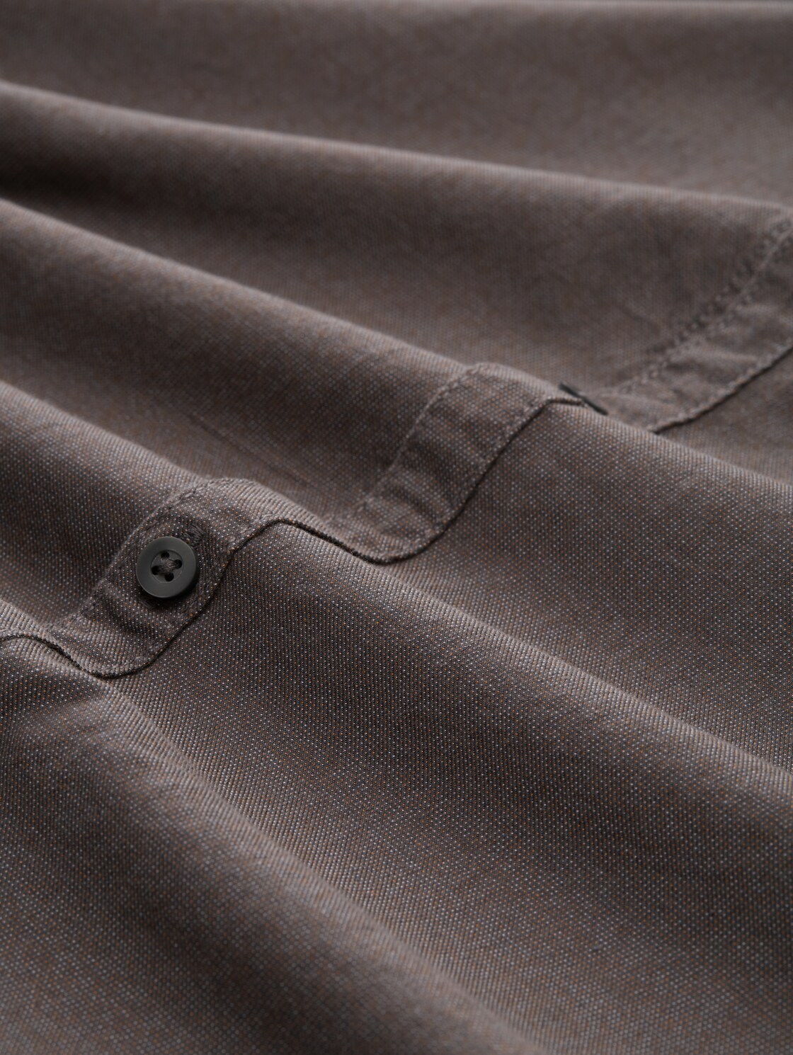Regular Fit Hemd mit Brusttasche - ash grey fine structure - Material-Ansicht