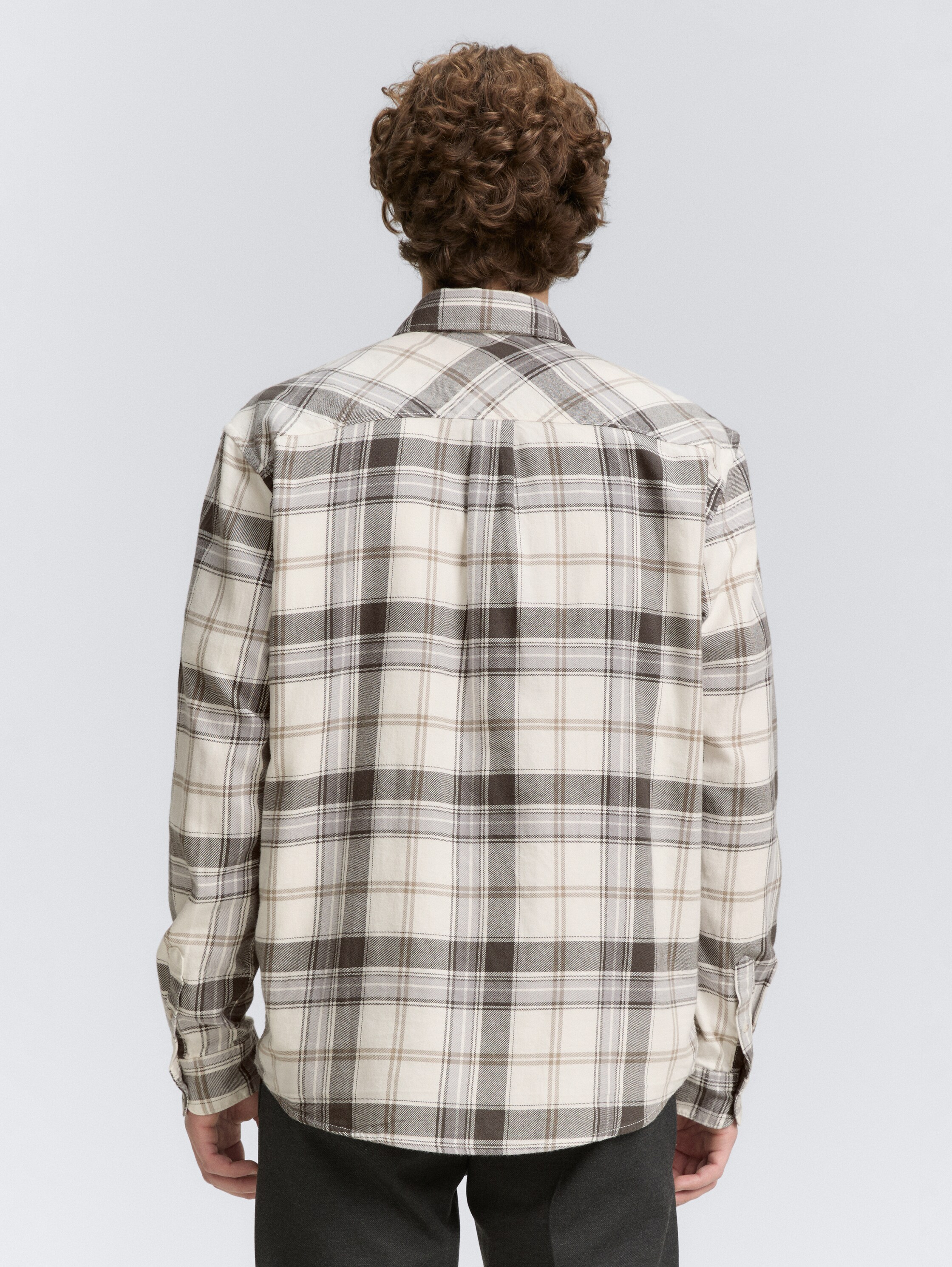 Relaxed fit overhemd met ruitjesmotief - off_white_check - 