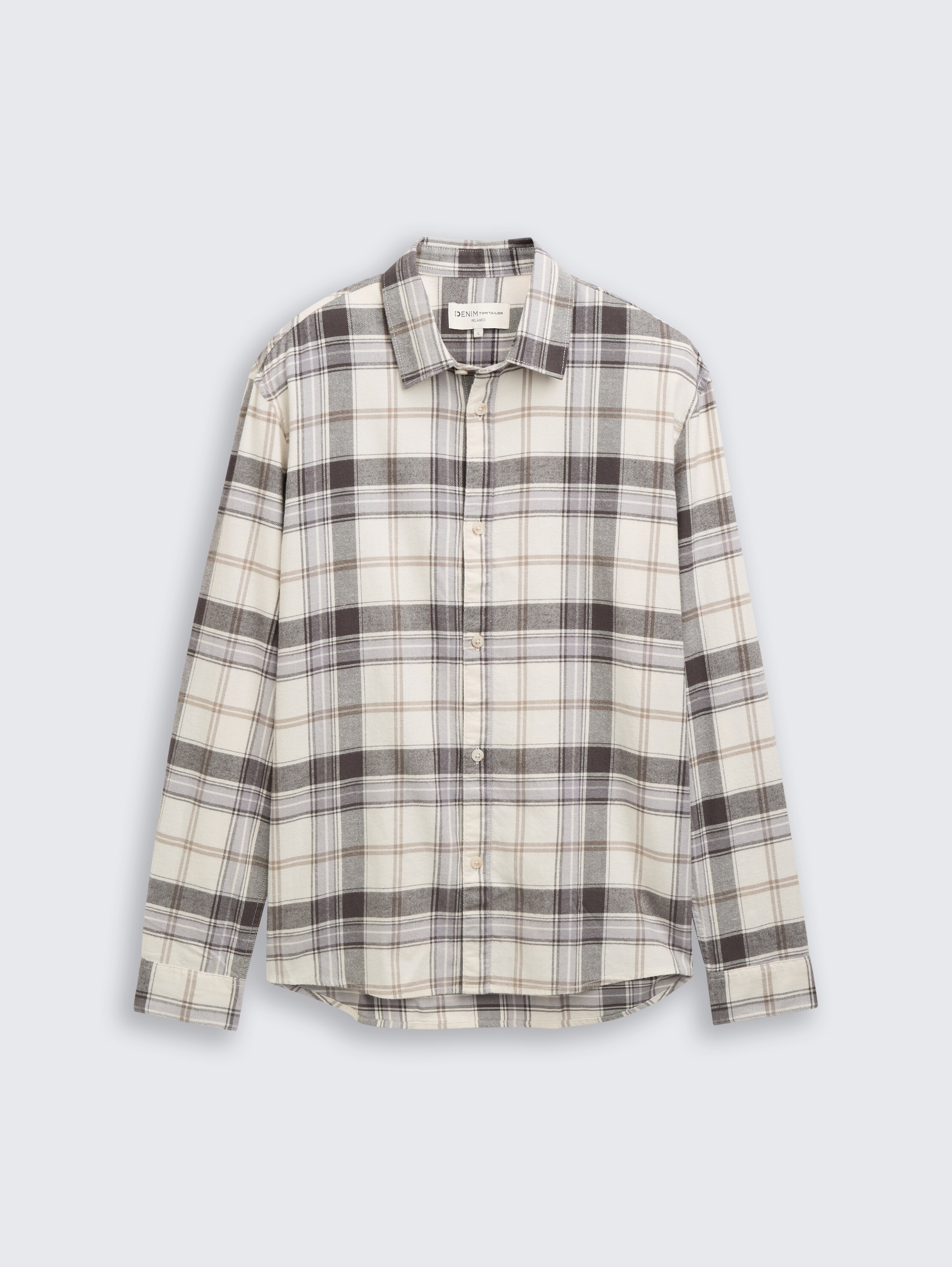 Relaxed fit overhemd met ruitjesmotief - off_white_check - 