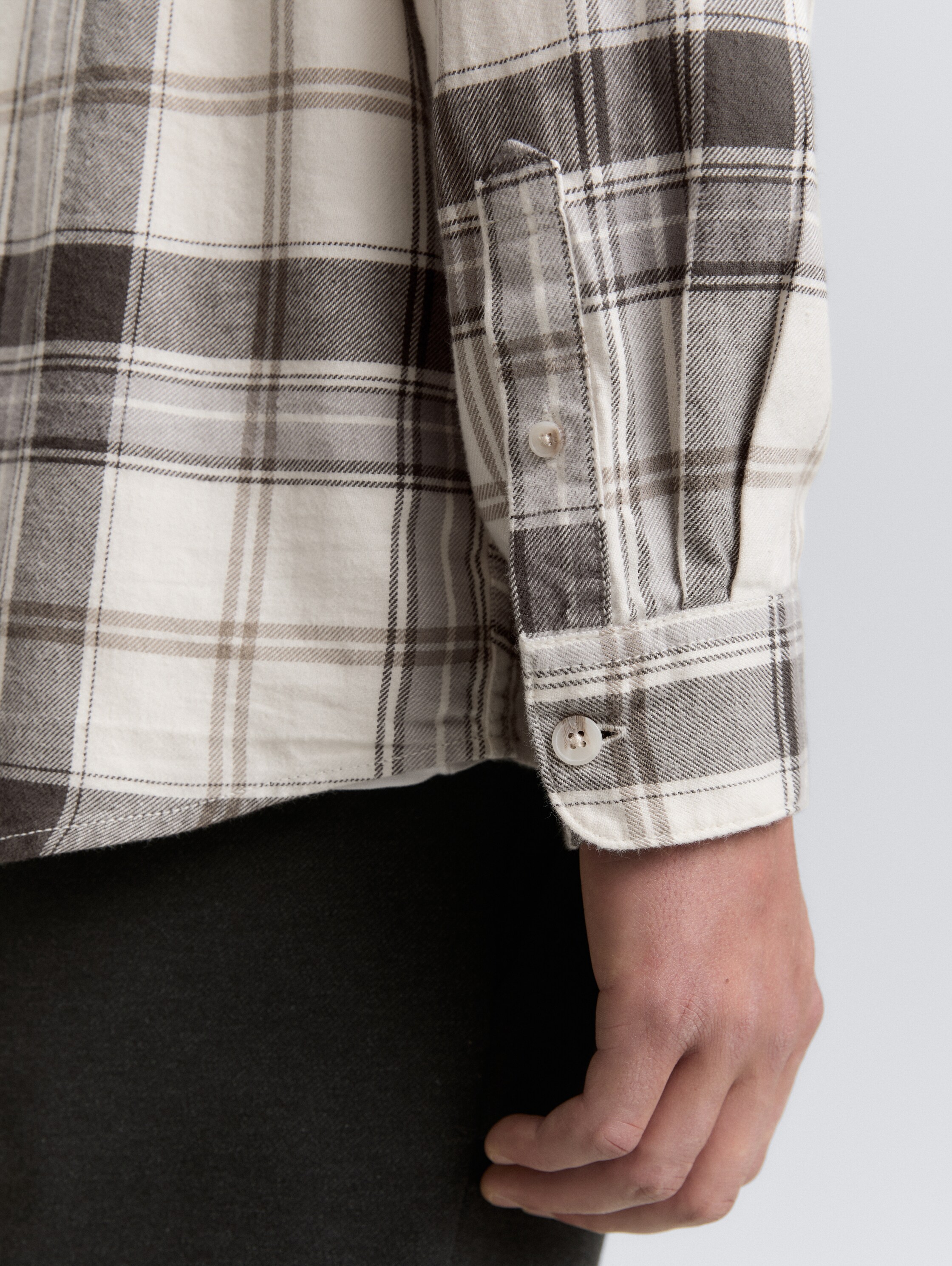 Relaxed fit overhemd met ruitjesmotief - off_white_check - 