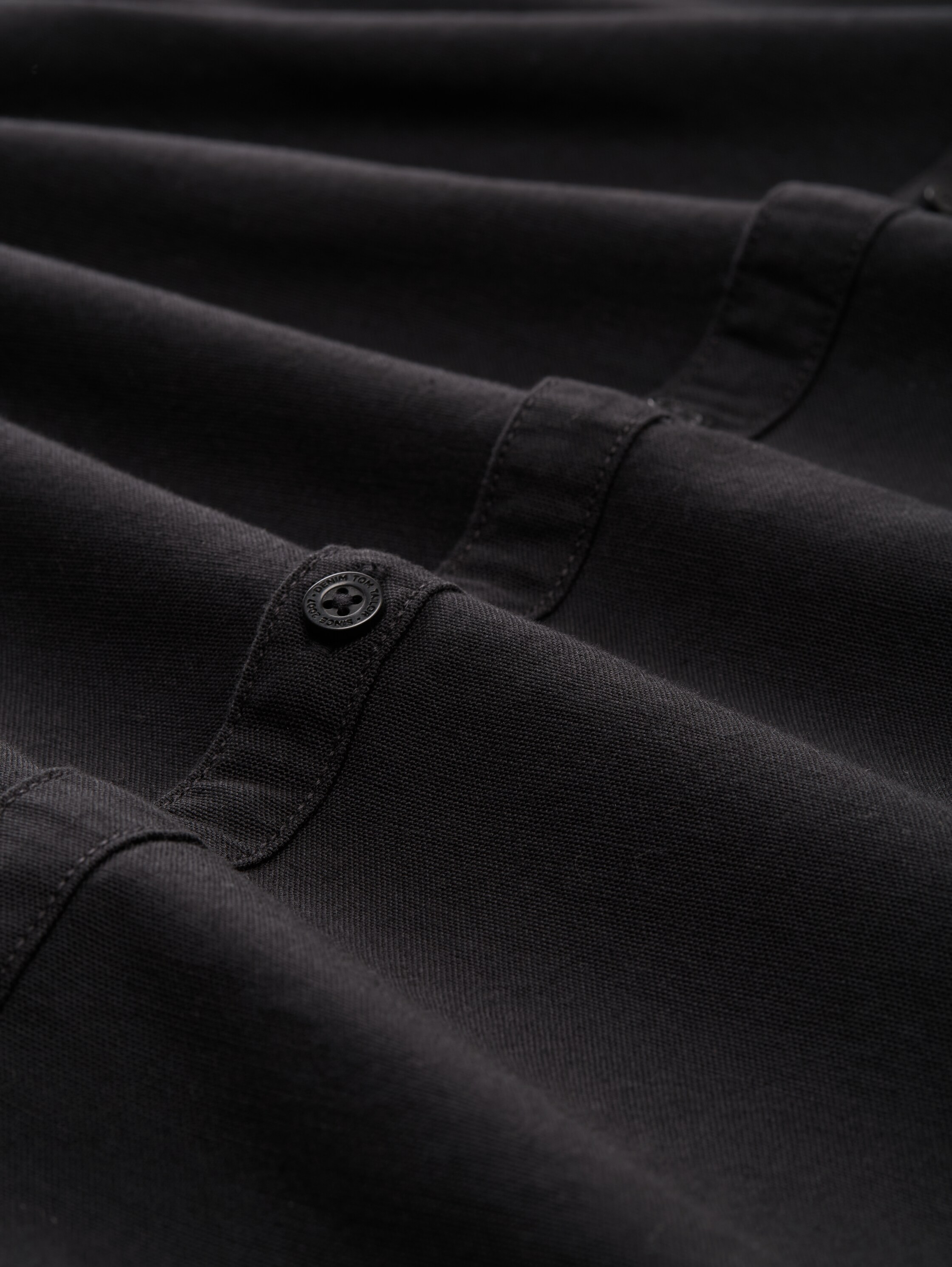 Regular fit overhemd met logoborduursel - night_watch_black_1 - 