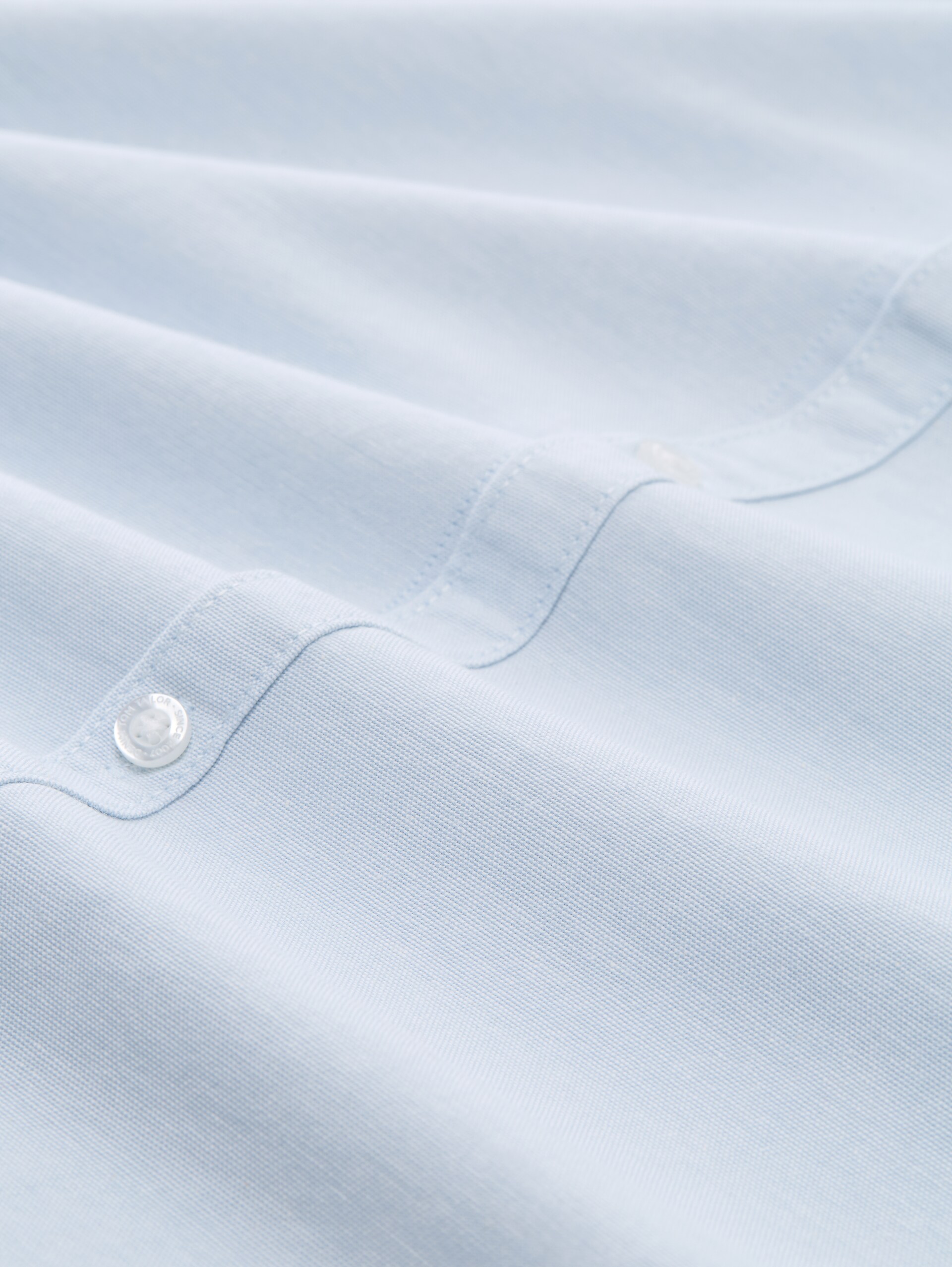 Regular Fit Hemd mit Logo-Stickerei - blue oxford - Material-Ansicht