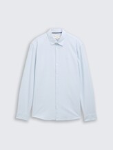 Chemise coupe classique avec logo brodé - blue oxford - Vue de face du produit