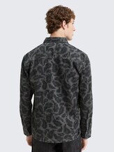 Survêtement avec poche poitrine - night grey big pixel print - Découpe Vue arrière du modèle
