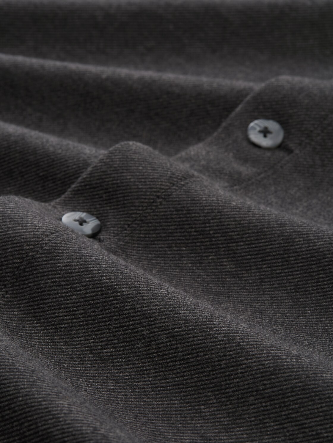 Overshirt with breast pocket - black twill - Material view