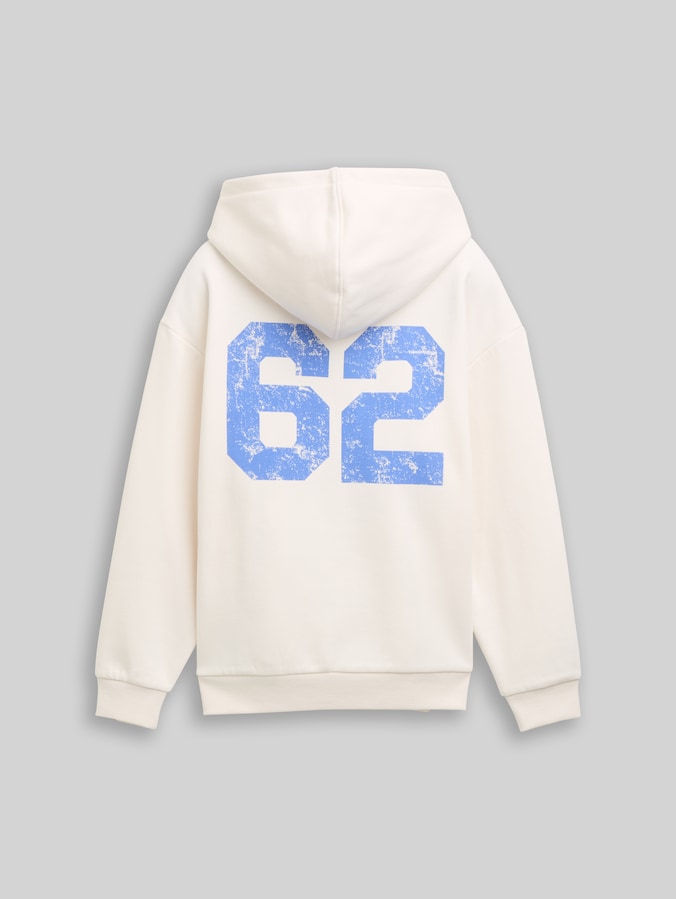 Oversize Hoodie Sweatshirt mit Rückenprint von Teen Girls, Gardenia White