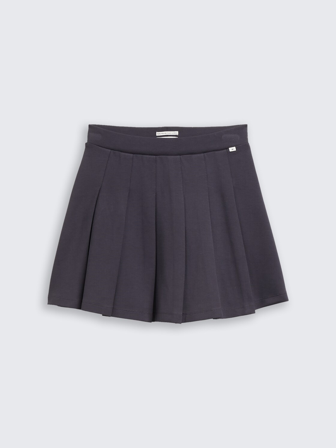 Mini pleated skirt - coal grey - Front product view