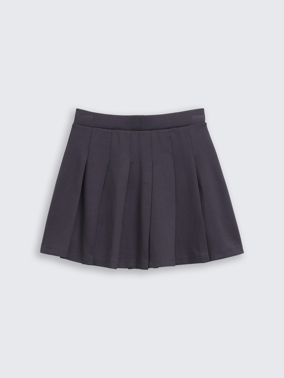 Mini pleated skirt - coal grey