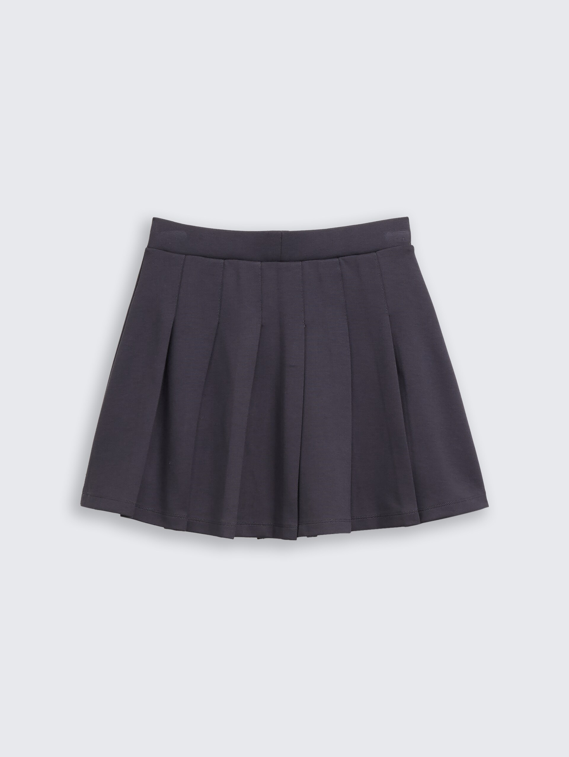 Mini Plissee Rock - coal grey