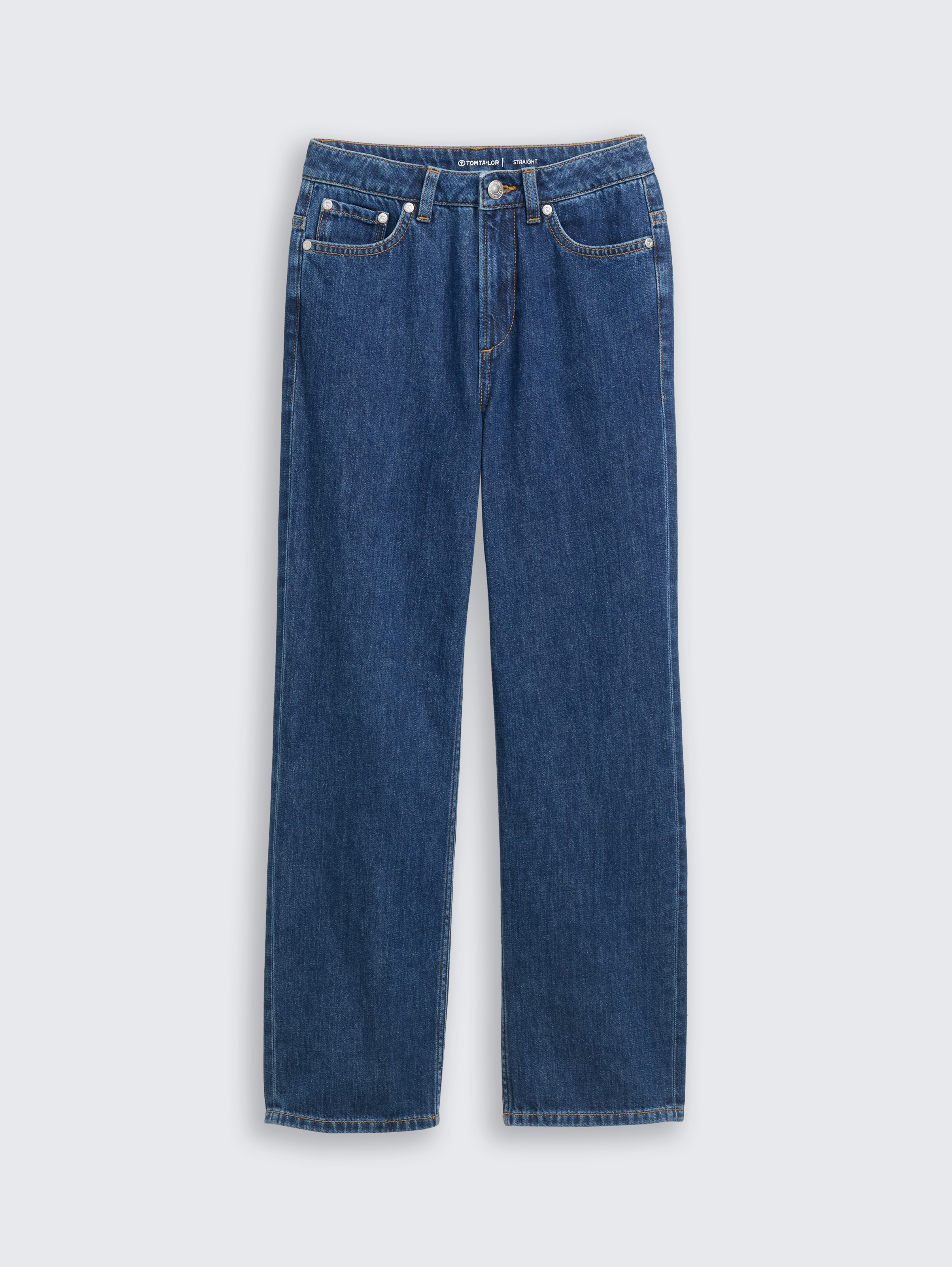 Straight Jeans von Teen Girls, Blue Denim