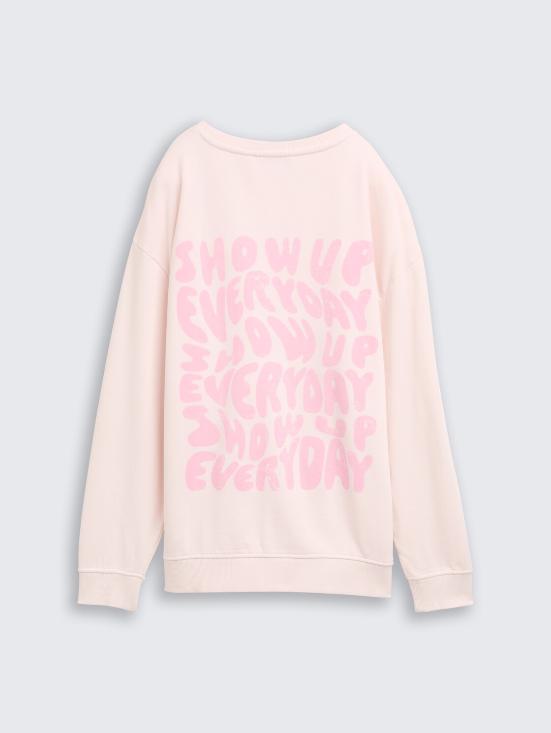 Oversize Sweatshirt mit Rückenprint - breeze rose