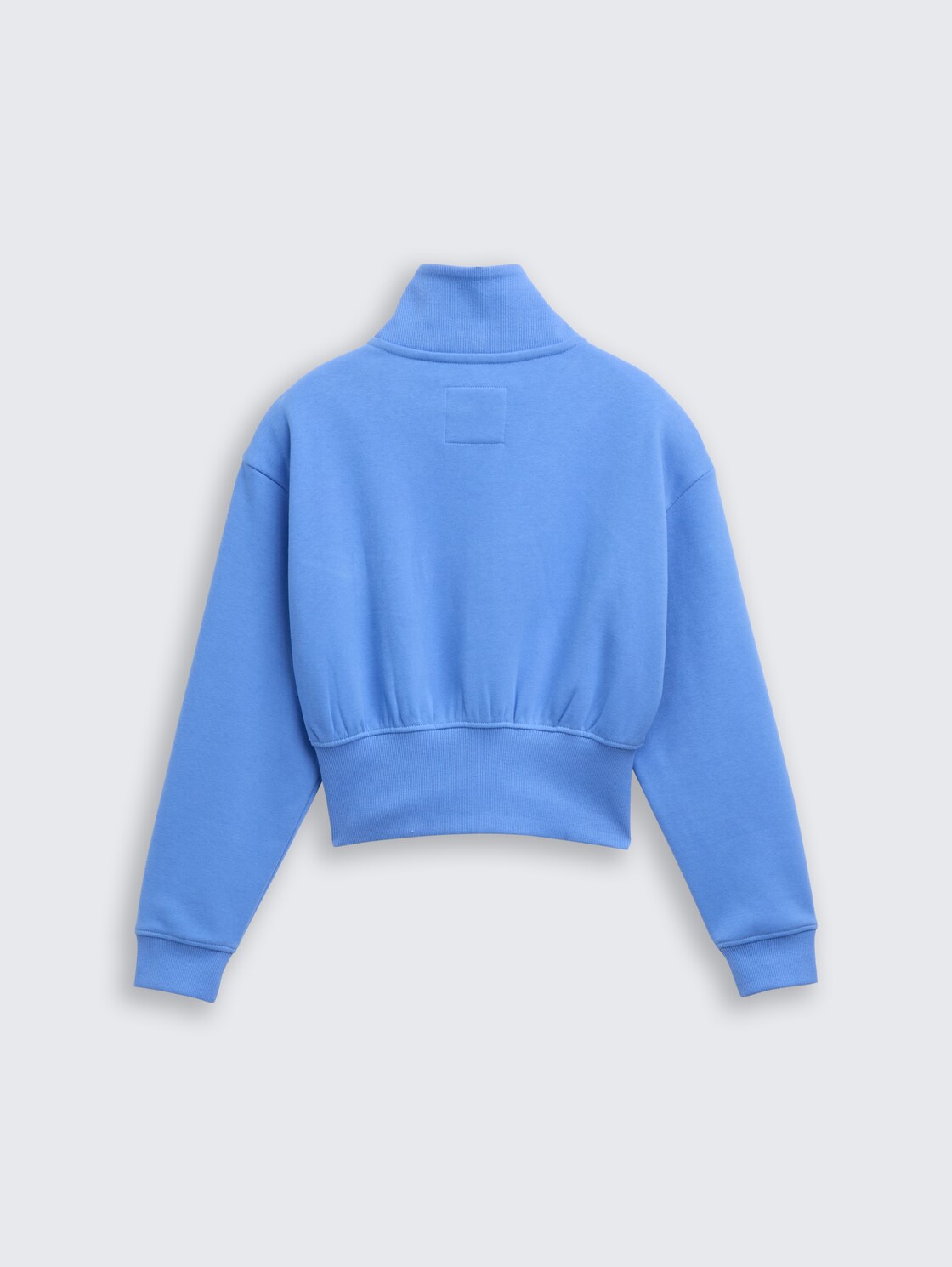 Cropped Troyer Sweatshirt - sicilian blue